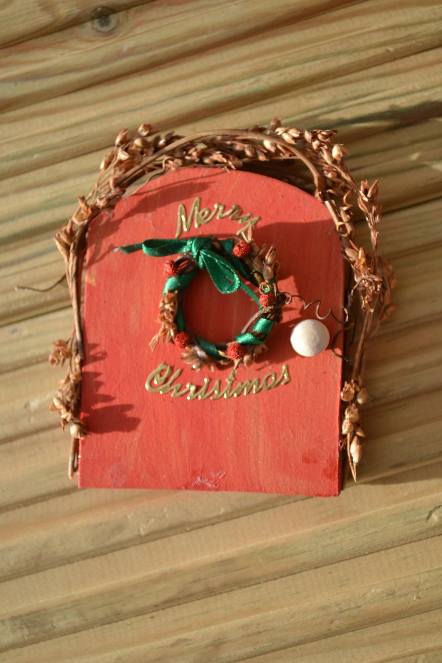 Small Christmas Fairy door