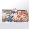 Smart clutch bag with horse images on batik fabric