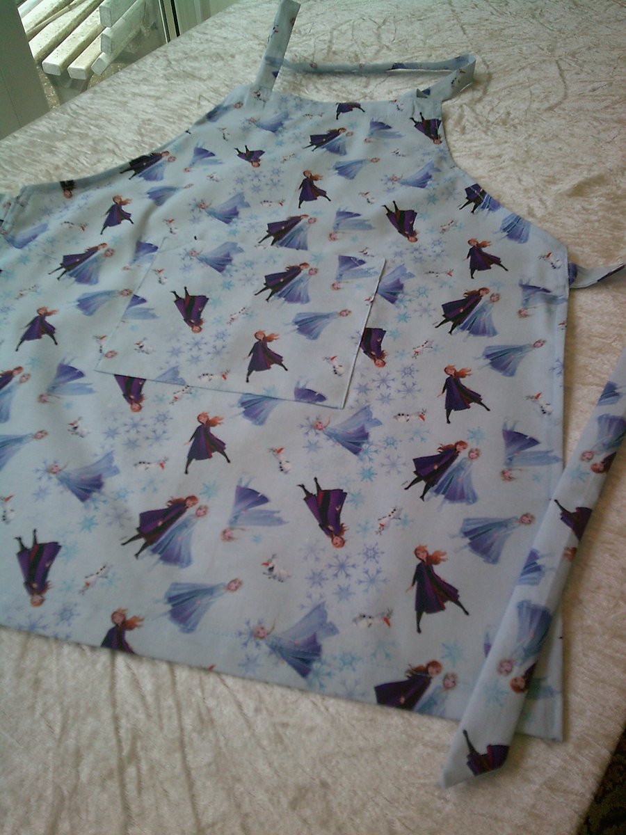 Child's Apron with Characters from Frozen