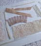 Golden Brown Slow Stitching kit(large) - upcycled and zero waste textiles  - Image 9