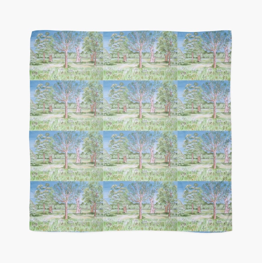 Beautiful Scarf Featuring A Design Based On The Painting ‘Feeling Delicate’