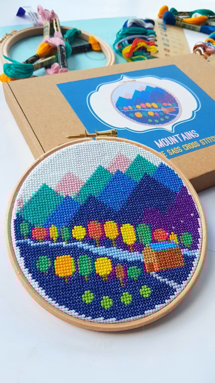 Mountains Original Cross Stitch Kit