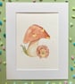 Watercolour Hedgehog Illustration - Calm  - Image 5