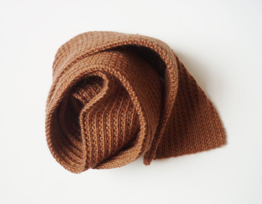 Men's wool scarf - Father's Day gift - Eco friendly - One of a kind 