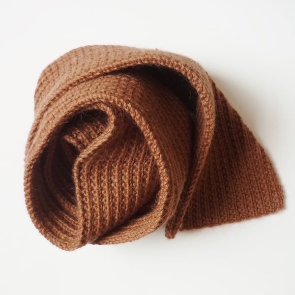 Men's wool scarf - Father's Day gift - Eco friendly - One of a kind 