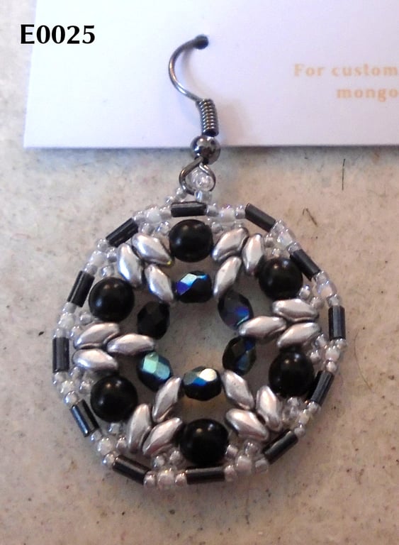 1920s-style bead earrings (customisable)