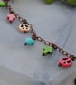 Howlite charm bracelet-boho, beach & surfer style - Image 1