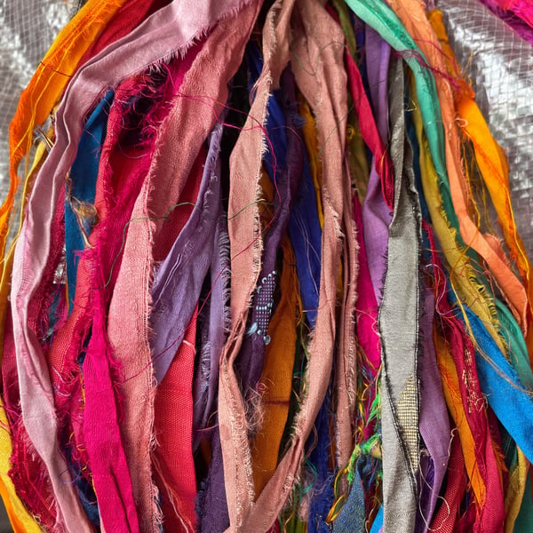 Reserved for Alicia - Silk Ribbons
