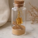 Foil Glass Earrings in a Bottle - Unique Gift