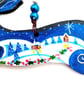 The Christmas hare with snow and holly - Image 4