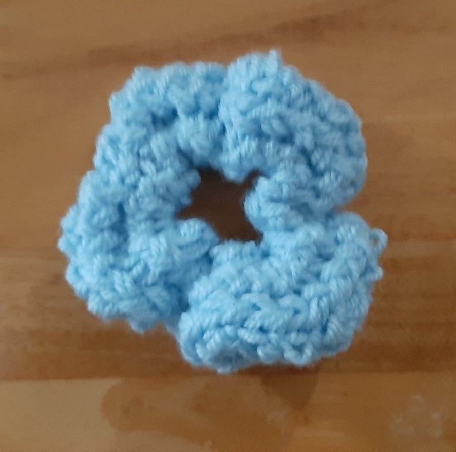 Baby Blue Chunky Knit Scrunchie
