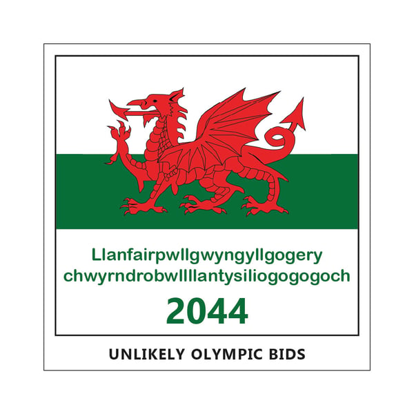 Unlikely Olympics Postcard