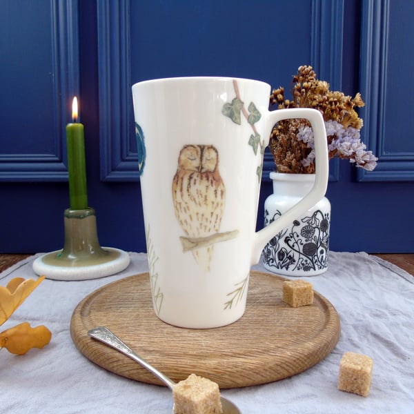 Tawny owl Latte Mug