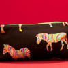 Multicoloured Zebra Pencil Case