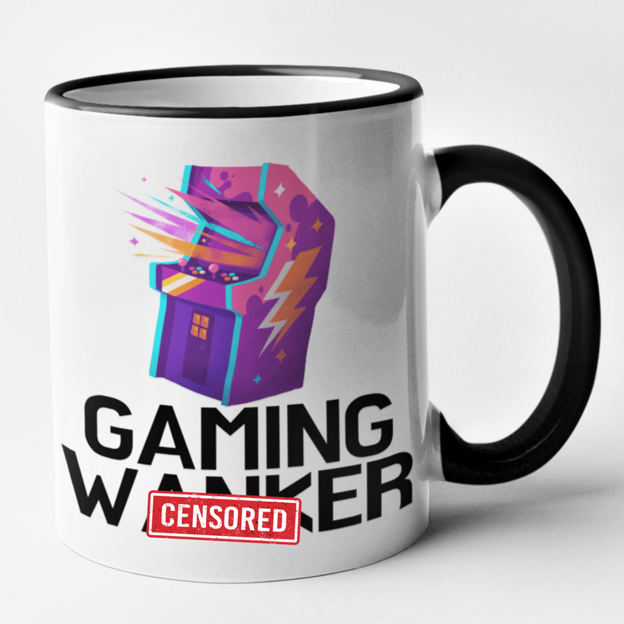 Gaming W..ker Mug Rude Funny Novelty Coffee Cup Birthday Present Gift 