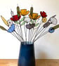 Stained Glass Flower Bouquet - Everlasting Wild Flowers - 20 stems