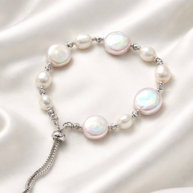 Baroque Moonlight Freshwater Pearl Bracelet
