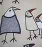 Knitting Needle Roll In Chicken Print Cotton  with 3 Pairs Bamboo Needles. - Image 4