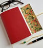 Florentine Red Leather Hand Bound Notebook, Journal or Sketchbook, A6 - Image 1