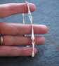 Silver Hallmarked Forged Link Bracelet - Image 6