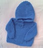 Knitted Hooded Jumper with Front Pocket, Baby's Jumper, Custom Make, Baby Gift - Image 9