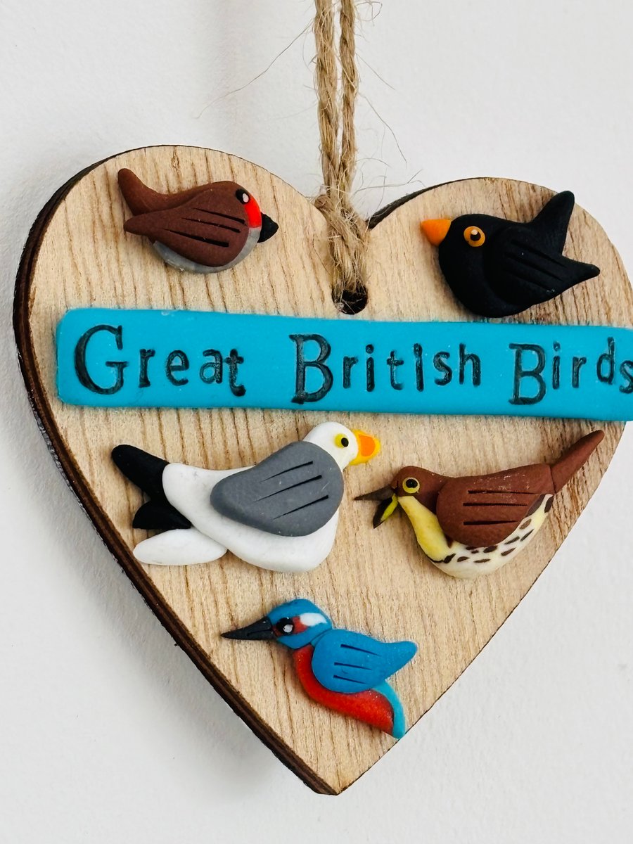 Great British Birds Hanging Wall Art 