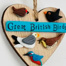 Great British Birds Hanging Wall Art 