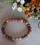 Polychrome jasper bracelet for vitality and courage