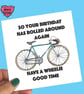 Racing bike birthday card - Image 1