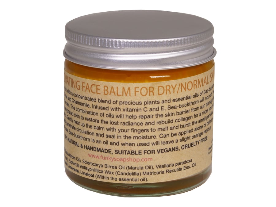 Hydrating Face Balm For DryNormal Skin, 100% Pure Sea-buckthorn Oil, 60ml