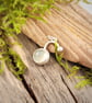 Silver pendant with prehnite - Image 4
