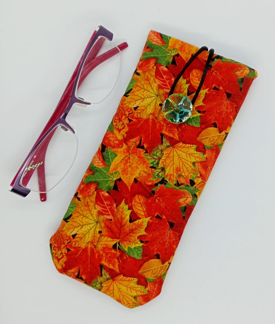 Autumn leaves glasses case NO POSTAGE 499LF