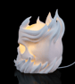 Flaming Skull Mood Lamp – Unique 3D Printed Table Lamp, Modern Home Decor Gamer