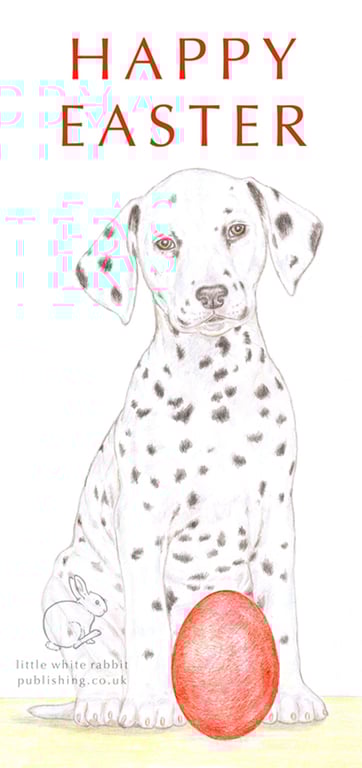 Dot the Dalmatian - Easter Card