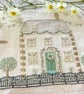 Wedding Day Embroidery Kit: Cotswold Cottage Hand embroidery.