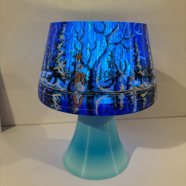 Winter snowman  lamp