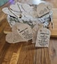 Plantable Wildflower Seed Hearts. Set of 4 Handmade Seed Paper Gifts.