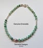 Zambian Emerald Sterling Silver Bracelet - Image 2