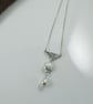 Silver and Pearl Necklace - Image 7