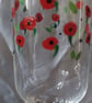 Hand Painted Poppy Glasses Wine Champagne Prosecco - Image 2
