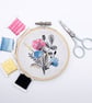 Floral Embroidery Kit - Hand Embroidery Kit - Image 4