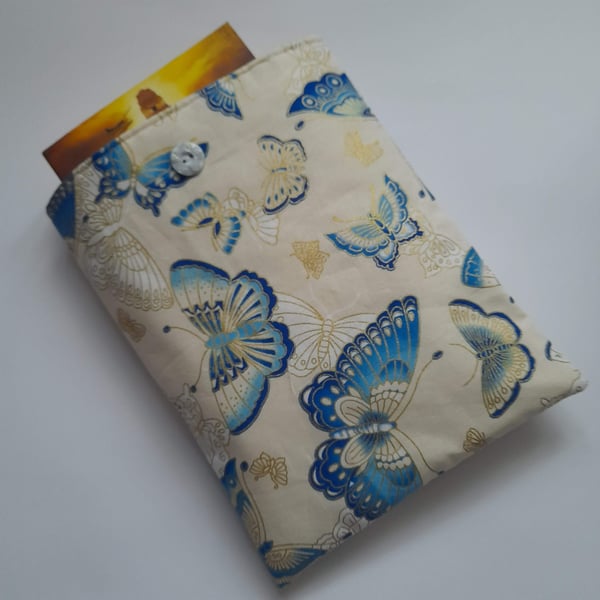 Butterfly Design Padded Book Sleeve