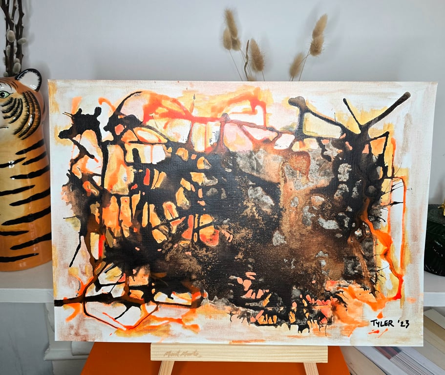 Forsaken - original piece - mixed media on a3 paper