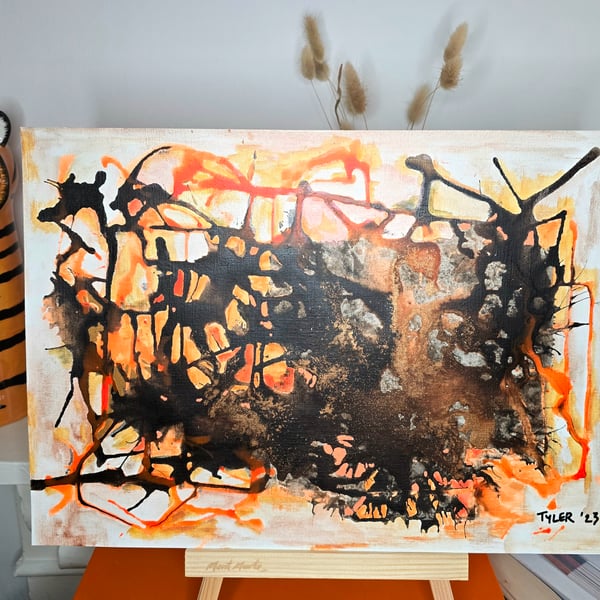 Forsaken - original piece - mixed media on a3 paper