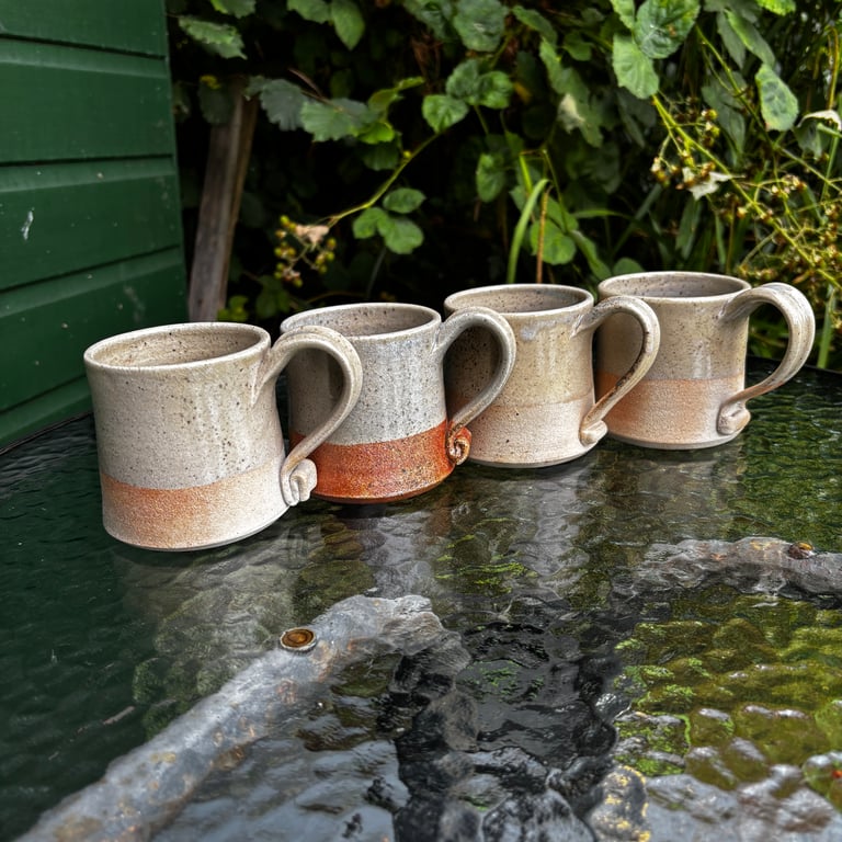 Hand thrown and wood-fired coffee mug