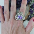 Wire Work Adjustable Dragon Eye Ring