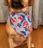Pirate Pup dogbandana, reversible, neckerchief style - Image 1