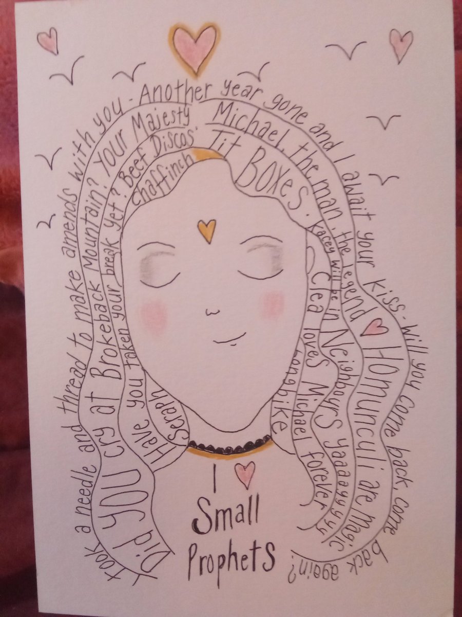 Small Prophets inspired original drawing measures 15cm by 21cm 