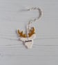 Personalised Glitter Stag decoration - Image 1