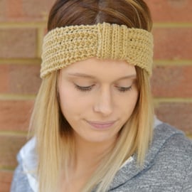 Knitted Turban Style Headband  Earwarmer 